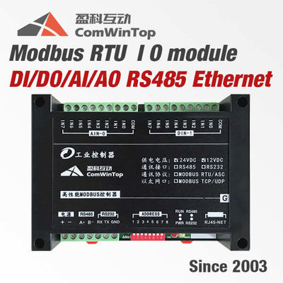 중국 Modbus RTU IO 단위 아날로그 디지털 방식으로 입출력 SCADA를 거치하는 DIN 가로장 협력 업체